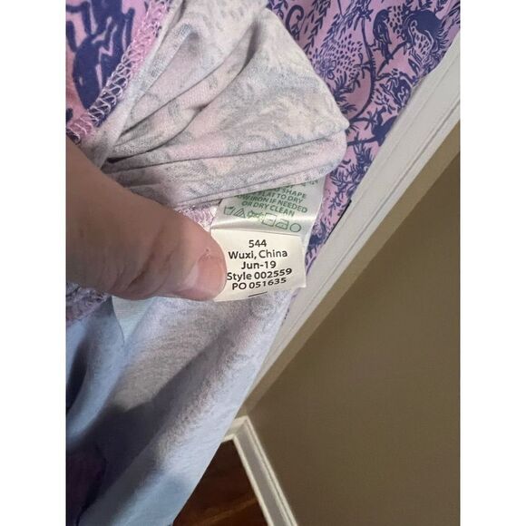 Lilly Pulitzer Renee Dress In Lilac Freesia Safari As I Can See size xL - Picture 6 of 9
